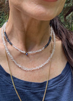 Genuine Red Ruby-Emerald-Tanzanite-Sapphire-Super Seven-Hermiker Diamonds-Crystal Necklaces