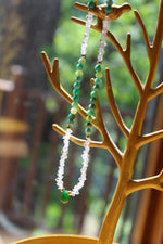 Genuine Red Ruby-Emerald-Tanzanite-Sapphire-Super Seven-Hermiker Diamonds-Crystal Necklaces