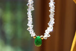 Genuine Red Ruby-Emerald-Tanzanite-Sapphire-Super Seven-Hermiker Diamonds-Crystal Necklaces