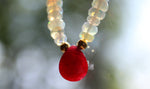 Genuine Red Ruby-Emerald-Tanzanite-Sapphire-Super Seven-Hermiker Diamonds-Crystal Necklaces