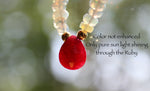Genuine Red Ruby-Emerald-Tanzanite-Sapphire-Super Seven-Hermiker Diamonds-Crystal Necklaces