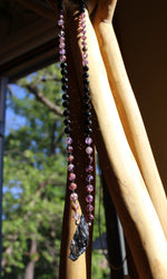 Genuine Red Ruby-Emerald-Tanzanite-Sapphire-Super Seven-Hermiker Diamonds-Crystal Necklaces