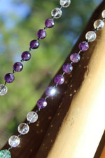 Genuine Red Ruby-Emerald-Tanzanite-Sapphire-Super Seven-Hermiker Diamonds-Crystal Necklaces