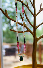 Genuine Red Ruby-Emerald-Tanzanite-Sapphire-Super Seven-Hermiker Diamonds-Crystal Necklaces
